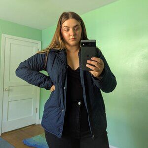 Patagonia Navy Blue Lined Winter Coat